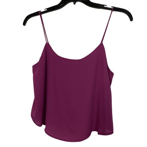NWT Arden B. Magenta Draped Cami Top w/ Gold Chain Back – Sexy & Elegant - Picture 2 of 10